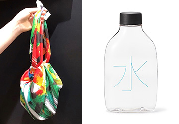 キャナル,MUJI,LUSH,ごみ削減,給水,無料,ギフト,風呂敷,かわいい,ノットラップ