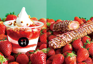 いちごザク,いちごパフェ,クロッカンシュー,ザクザク,天神地下街,福岡