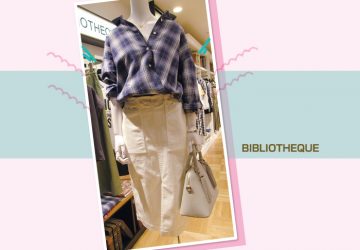 ビブリオテーク,天神地下街,ブティック,ホワイトデニム